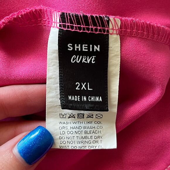 Sheen Curve Pink with Cream Lace Size 2XL - Picture 3 of 11